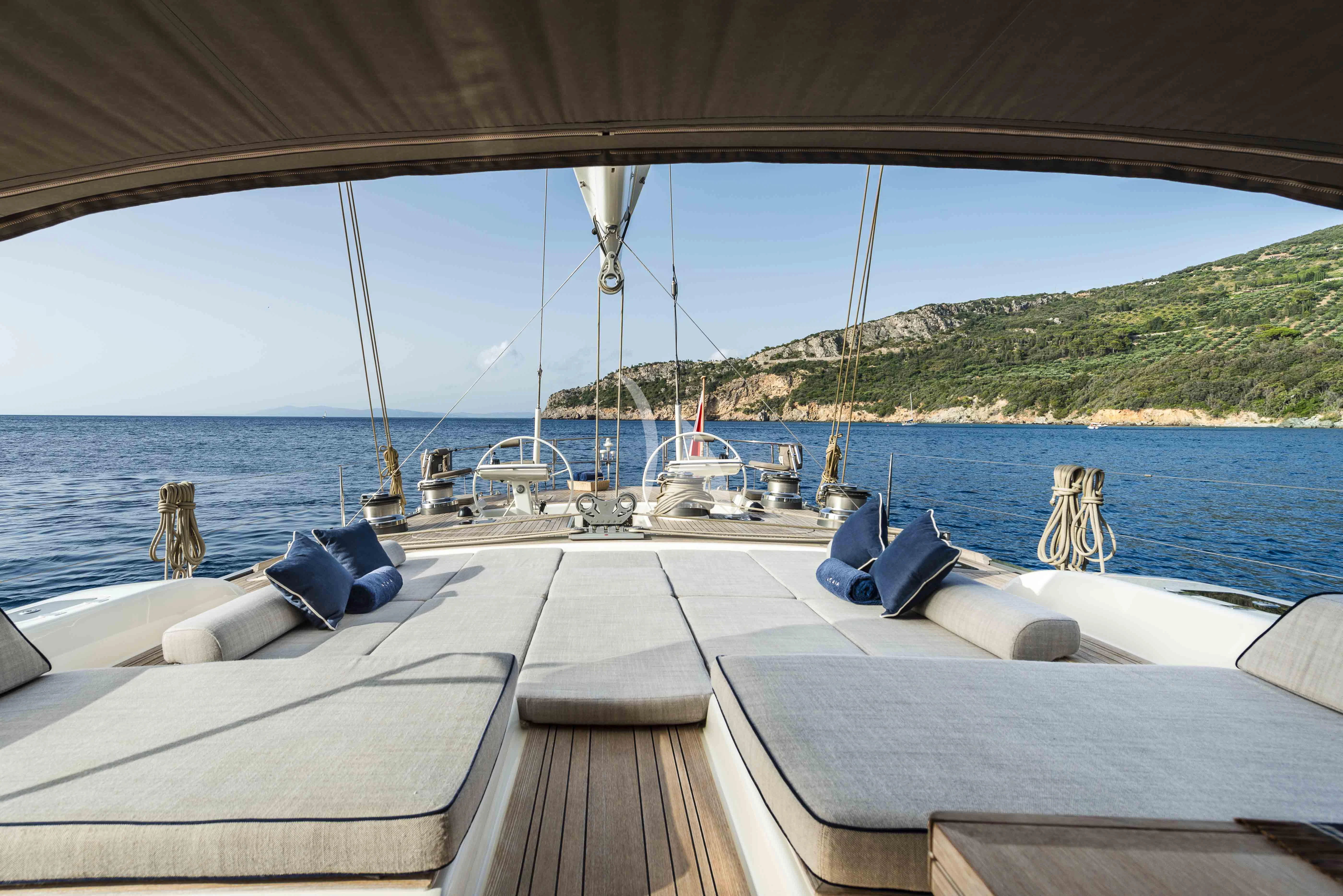 a boat on the water aboard ACAIA Yacht for Sale