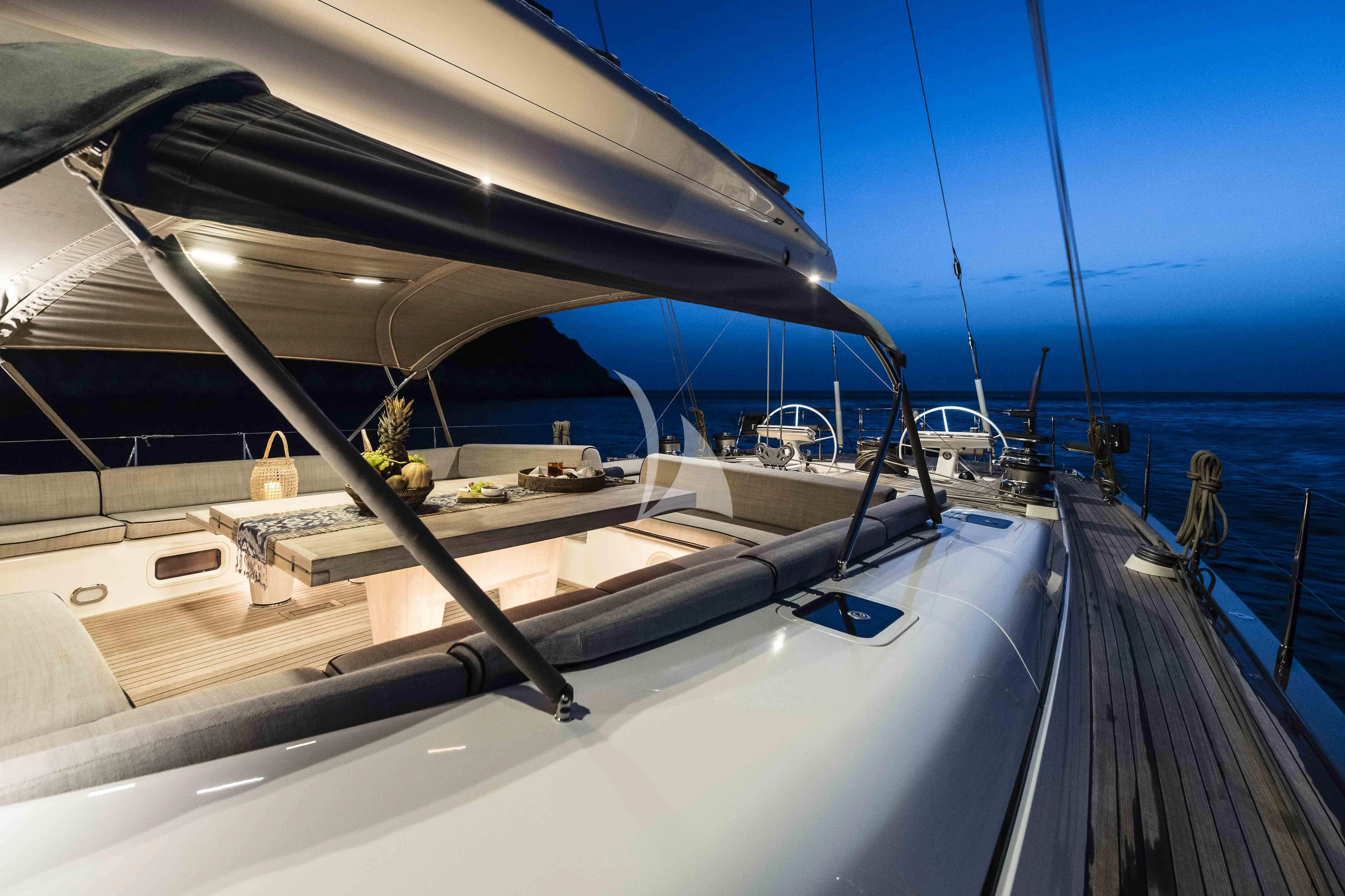 a boat on the water aboard ACAIA Yacht for Sale