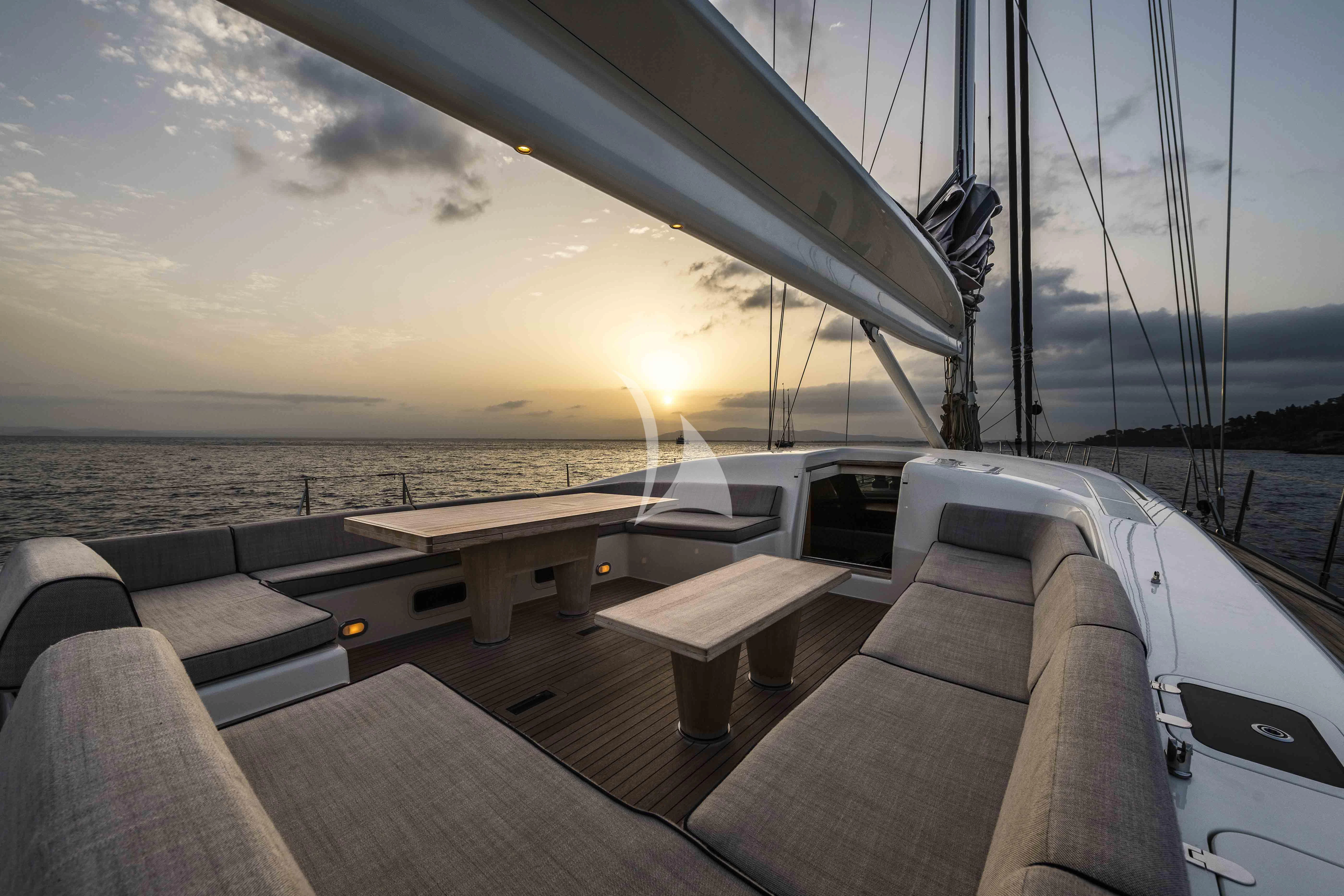 a boat on the water aboard ACAIA Yacht for Sale