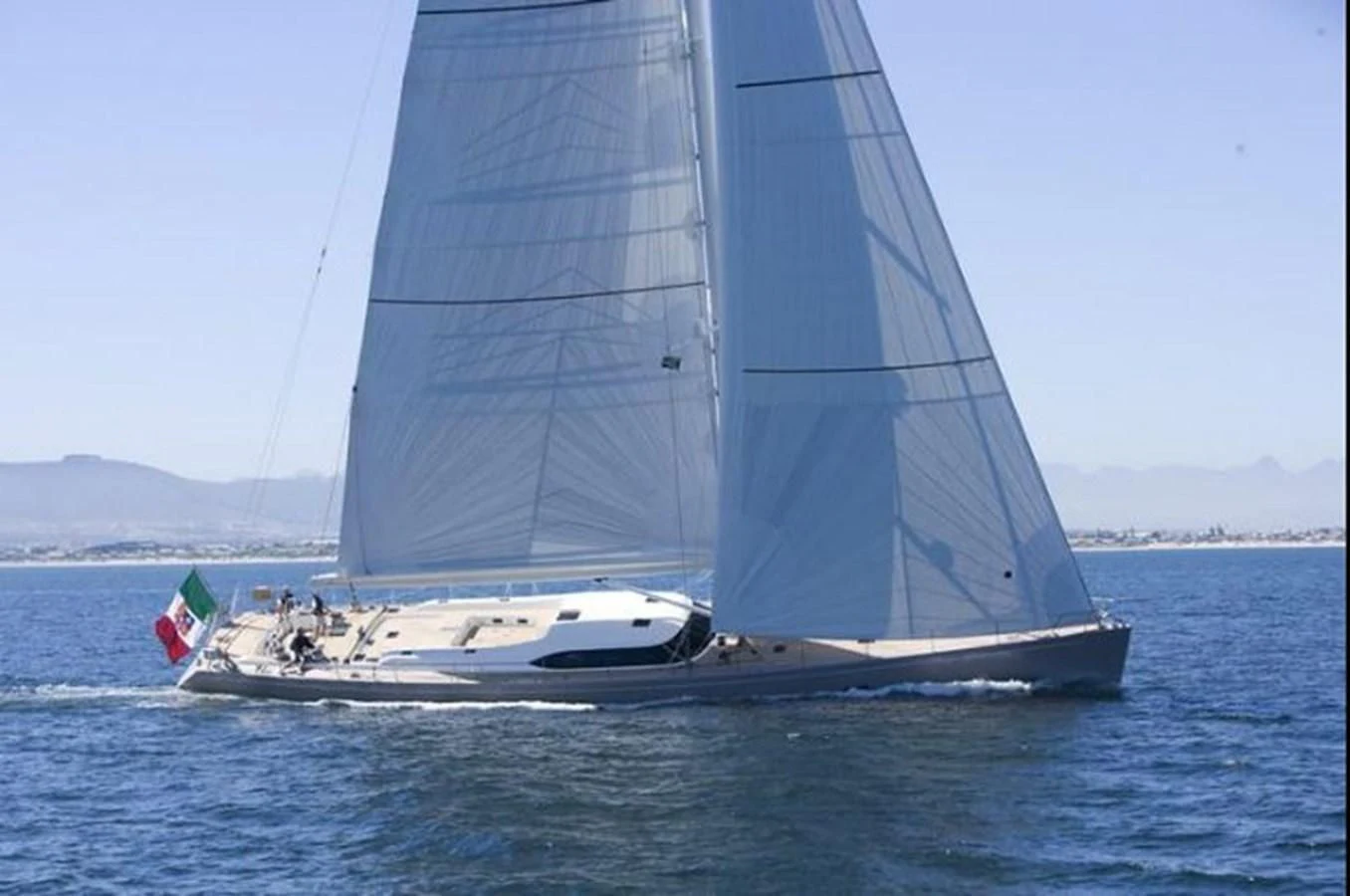 a sailboat on the water aboard ACAIA Yacht for Sale