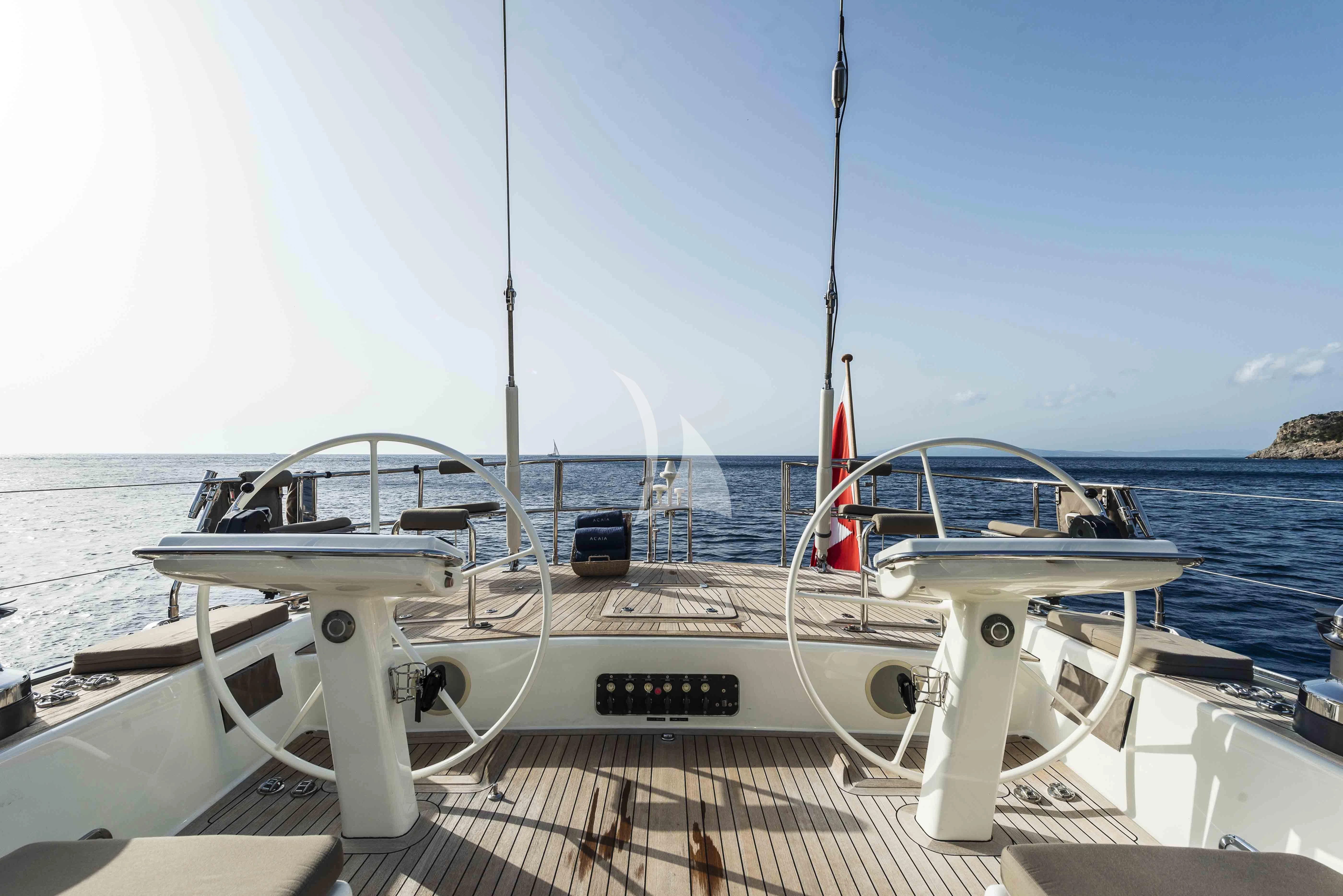 a boat on the water aboard ACAIA Yacht for Sale
