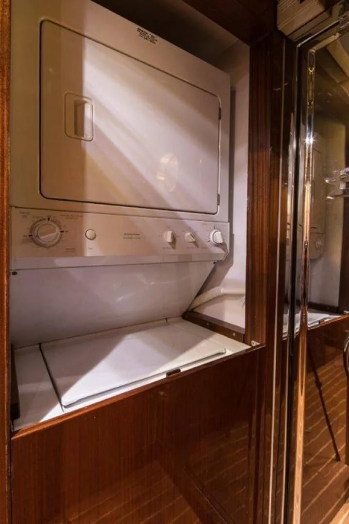 a stainless steel oven aboard DUNIA Yacht for Sale