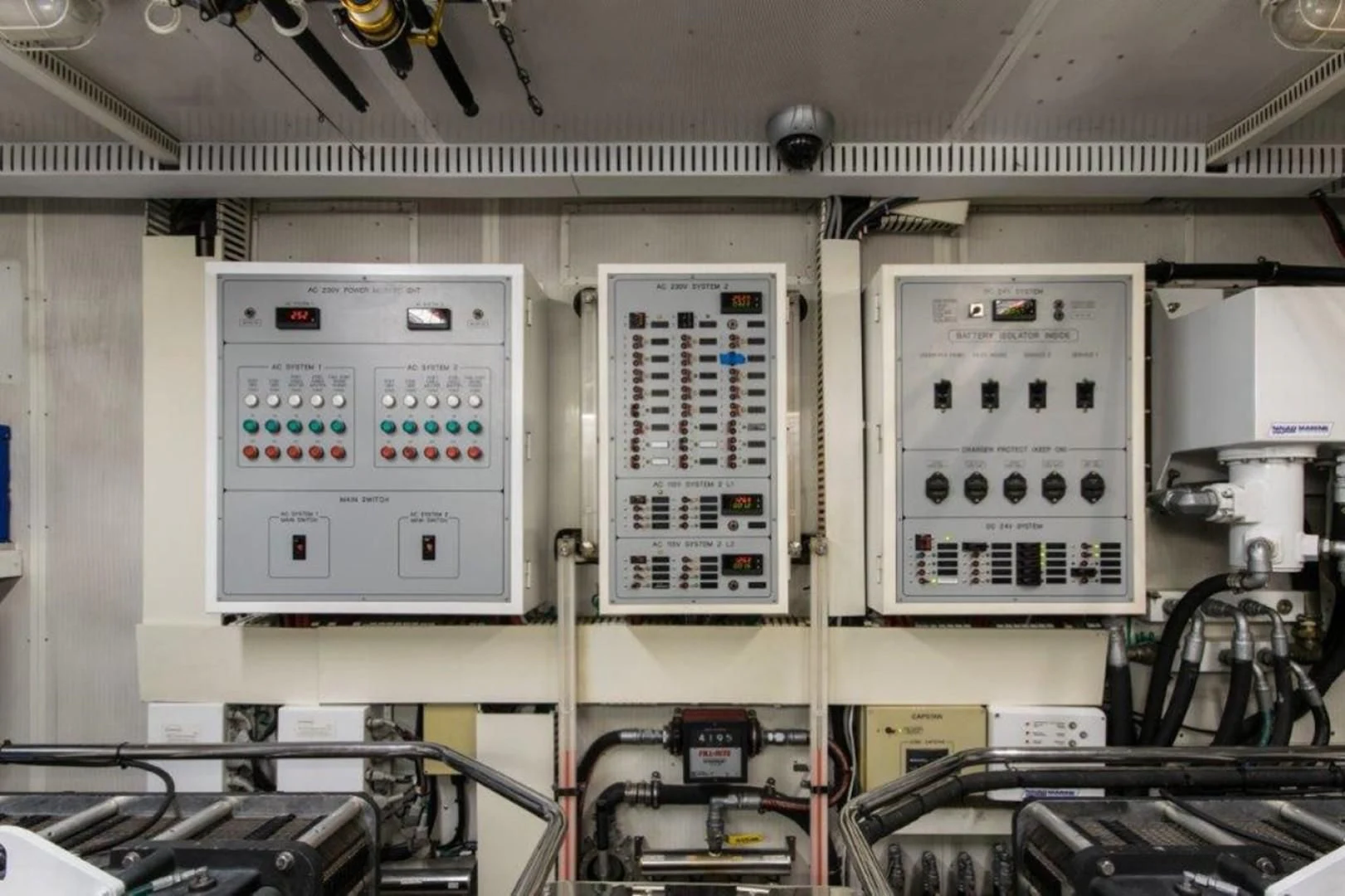 a machine with a panel aboard DUNIA Yacht for Sale