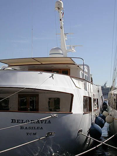 a boat with a crane on the deck aboard MONTECRISTO Yacht for Sale