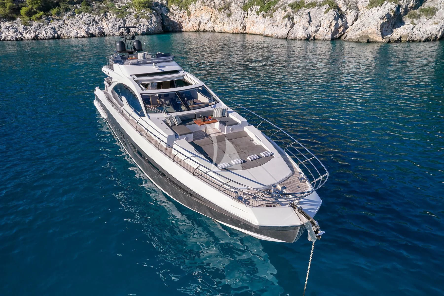 a boat on the water aboard ALKYONE Yacht for Sale