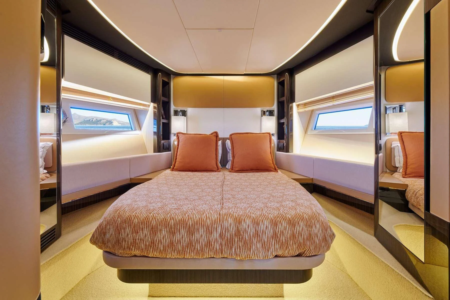 inside of a train aboard ALKYONE Yacht for Sale