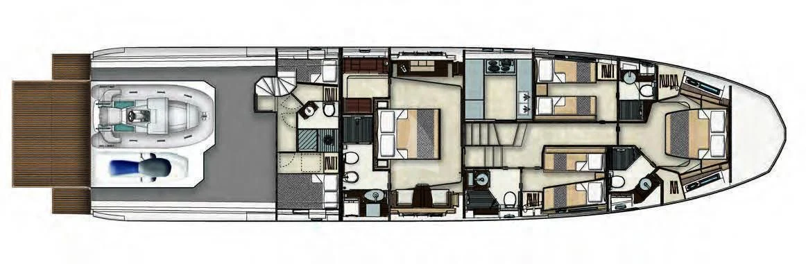 a computer generated image of a computer aboard ALKYONE Yacht for Sale