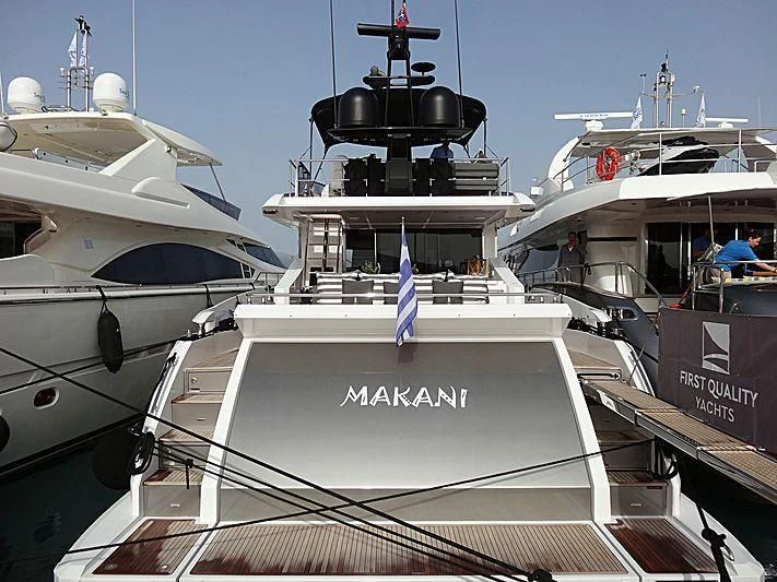 a group of boats docked aboard ALKYONE Yacht for Sale
