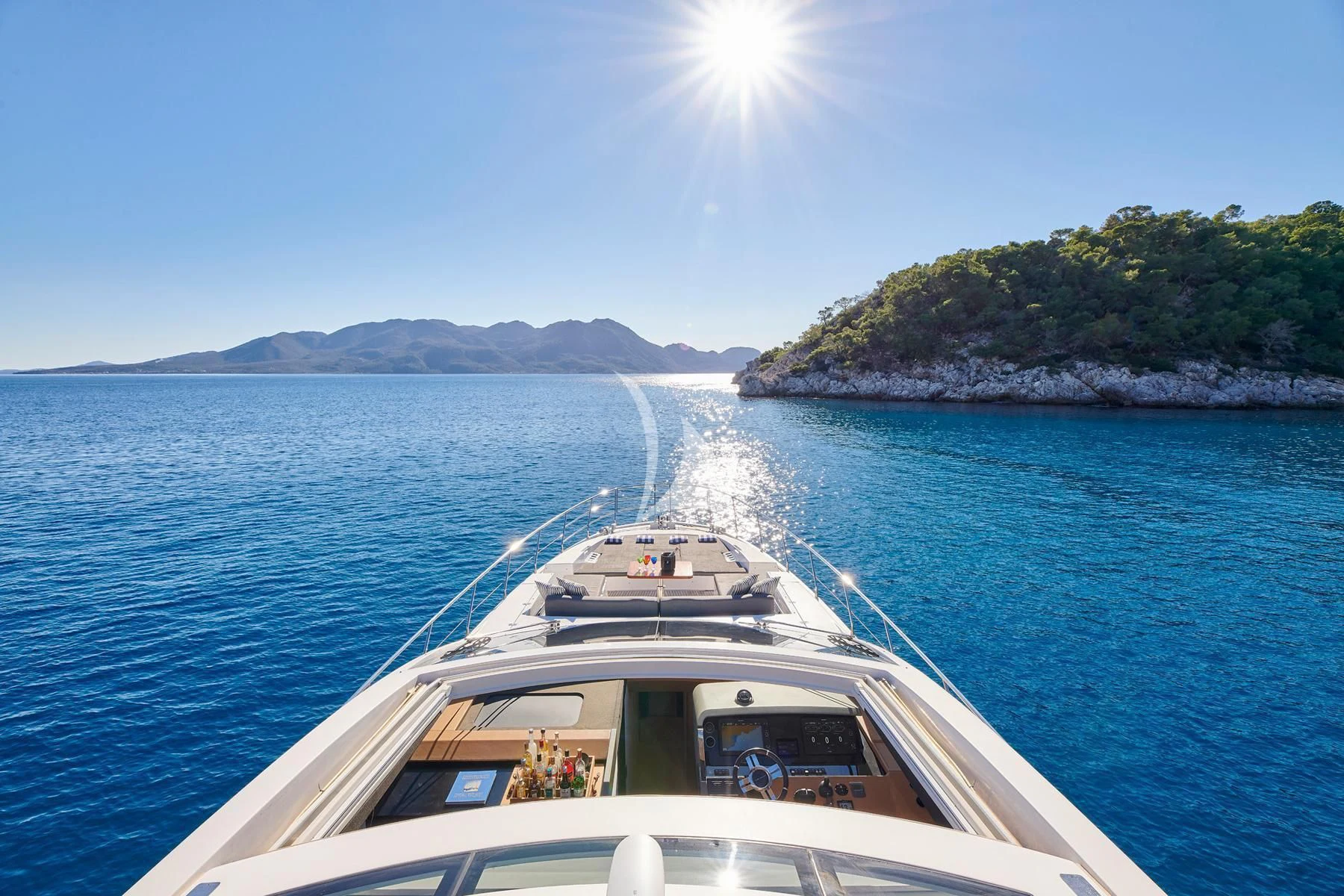 a boat on the water aboard ALKYONE Yacht for Sale