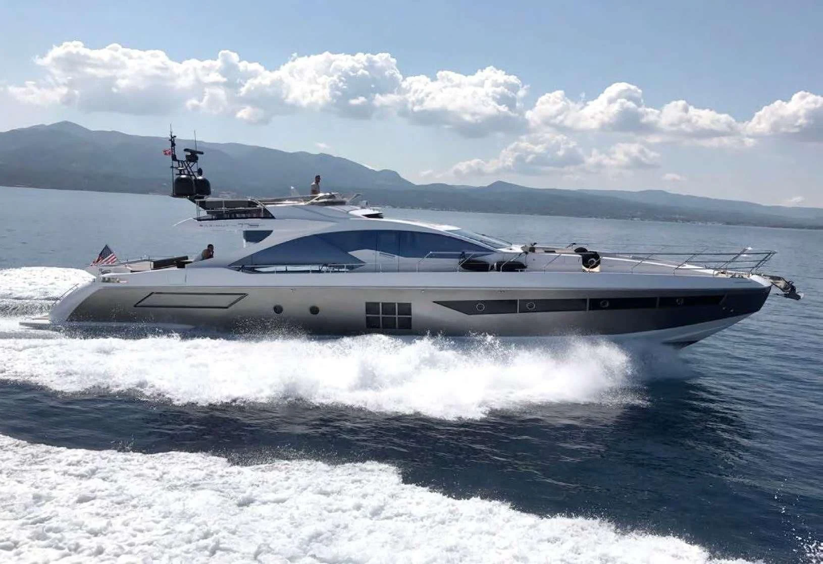 a boat on the water aboard ALKYONE Yacht for Sale