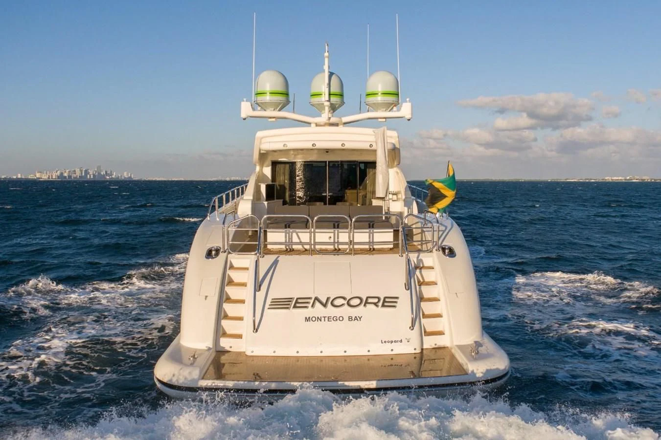 a boat on the water aboard LEOPARD Yacht for Sale
