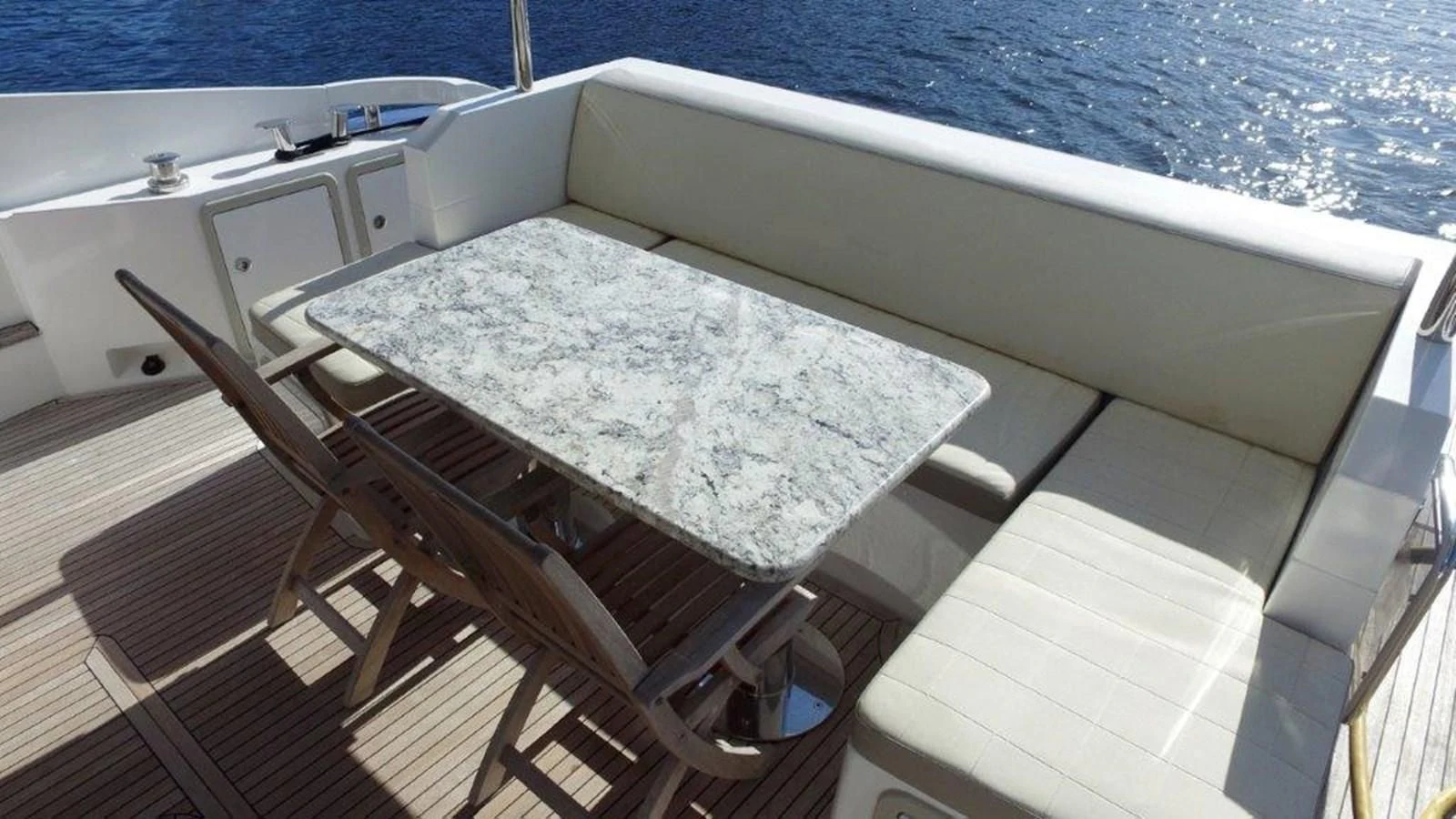 a boat on the water aboard LEVATAR Yacht for Sale