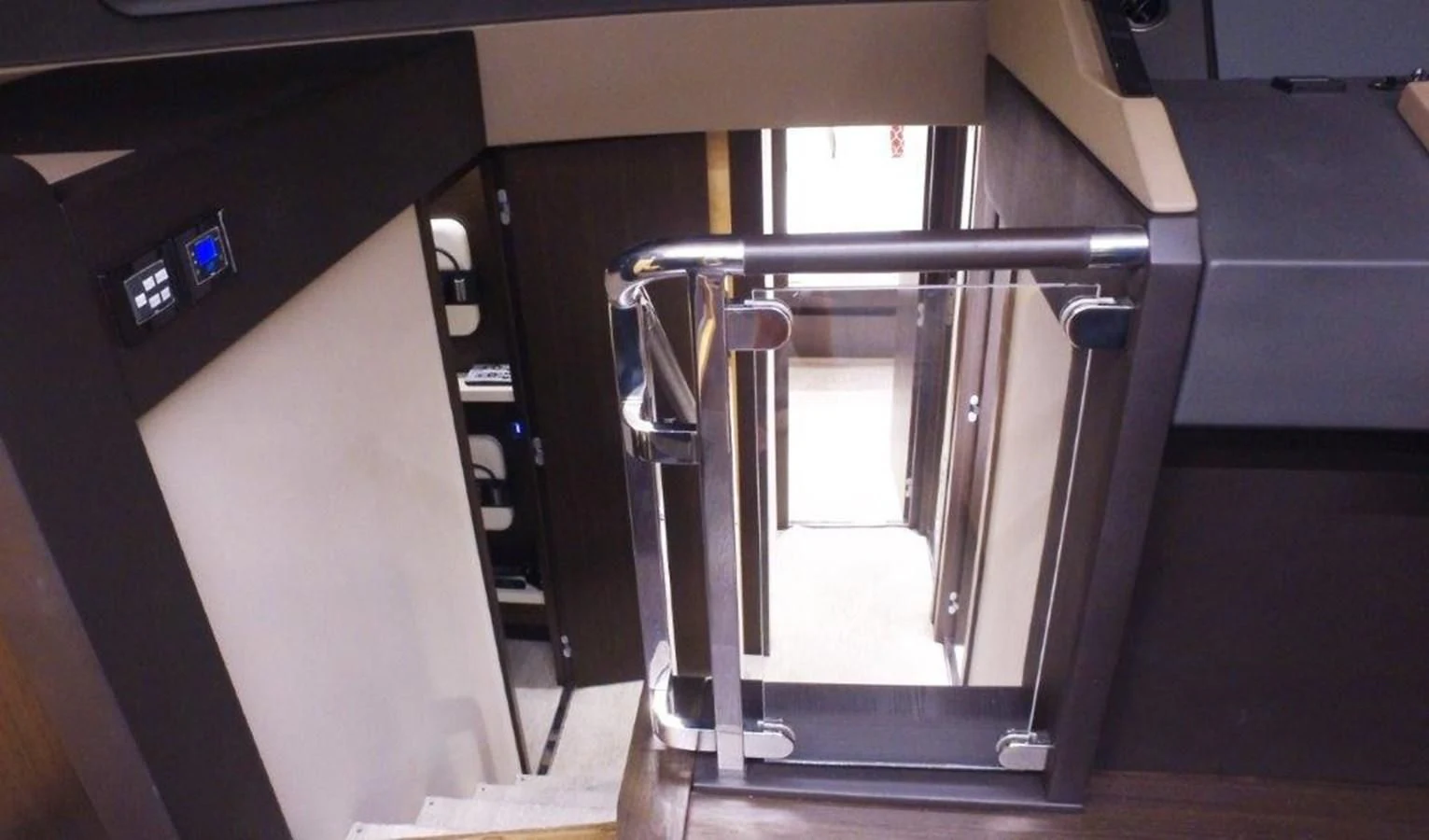 a large metal machine aboard LEVATAR Yacht for Sale