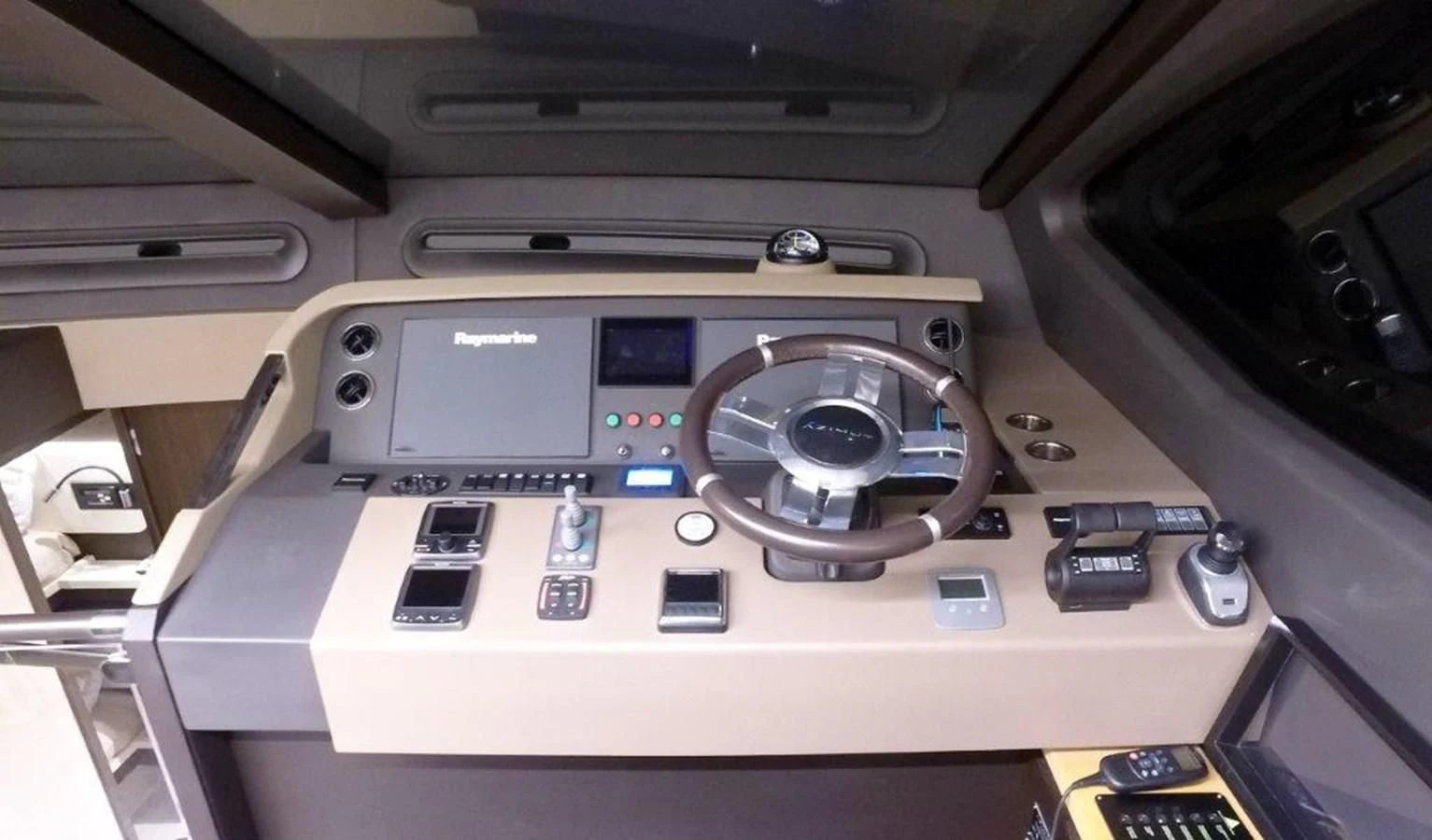 a machine with a screen aboard LEVATAR Yacht for Sale