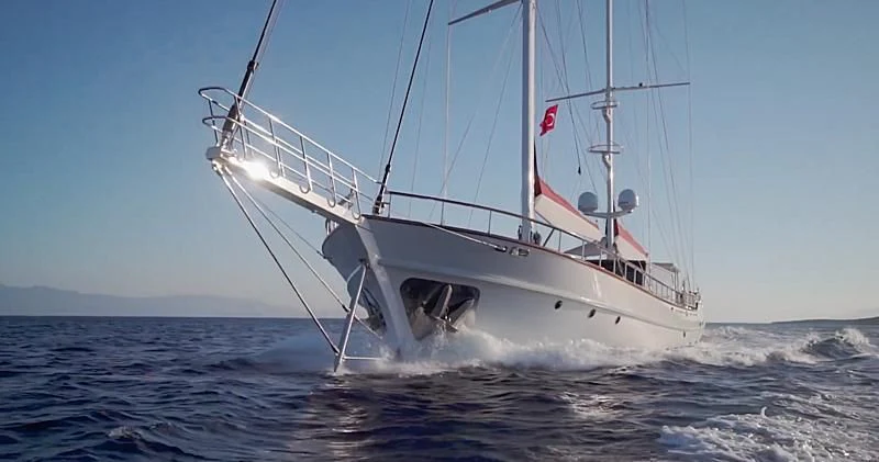 a boat in the water aboard THAT'S AMORE Yacht for Sale