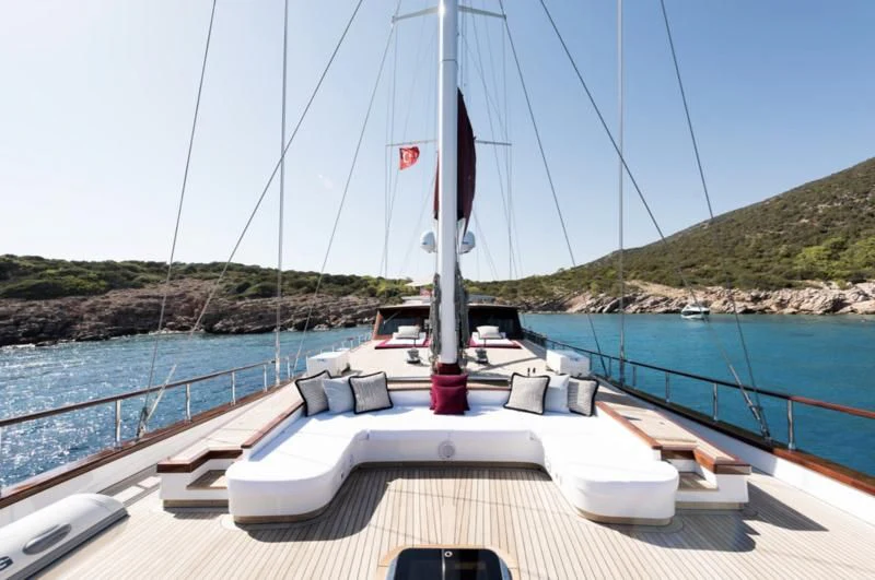 a boat on the water aboard THAT'S AMORE Yacht for Sale