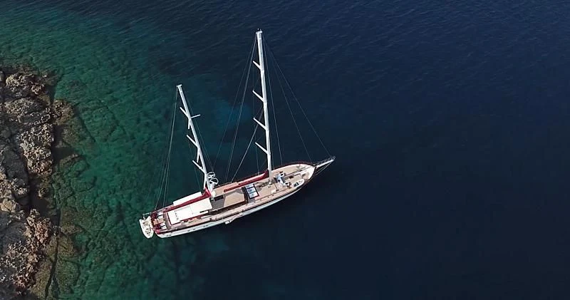 a boat in the water aboard THAT'S AMORE Yacht for Sale
