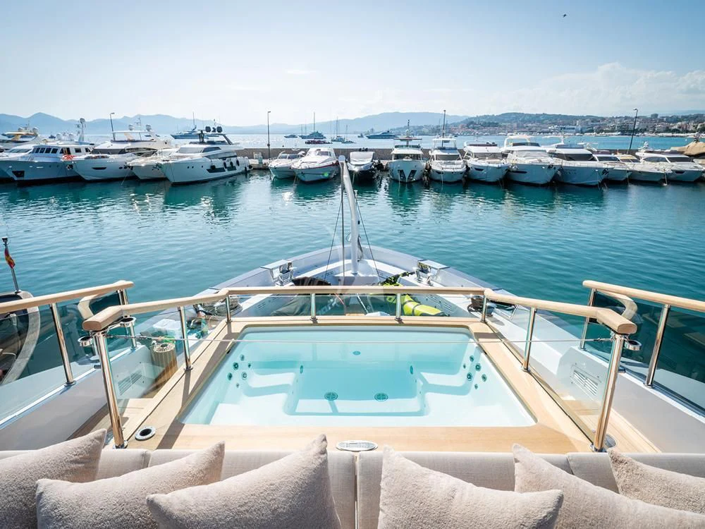 a boat on the water aboard ADVA Yacht for Sale