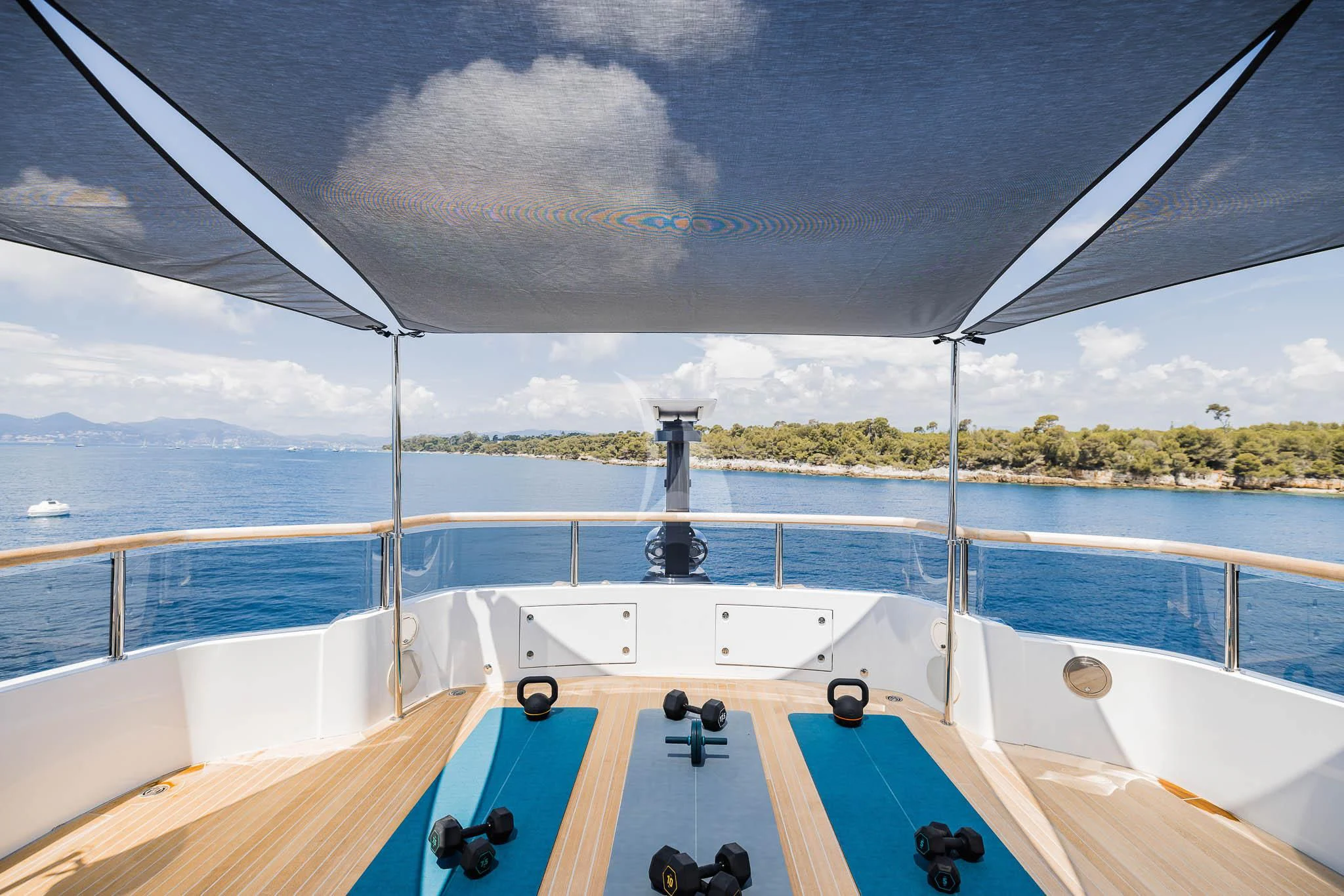 a boat on the water aboard ADVA Yacht for Sale