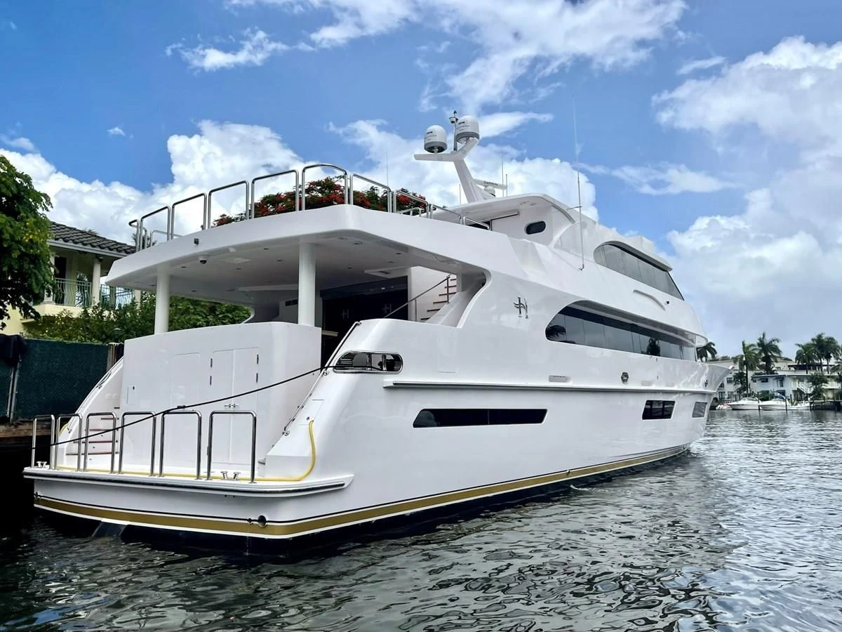 a large white boat on the water aboard NEW BOAT WITH FULL WARRANTIES Yacht for Sale