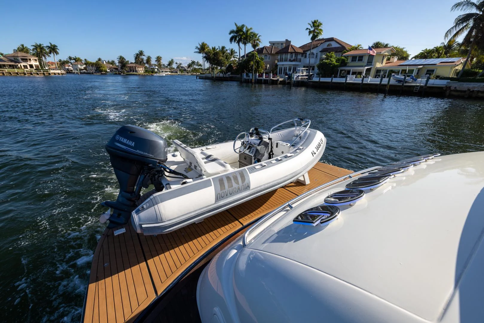 a boat on the water aboard SIROCCO Yacht for Sale