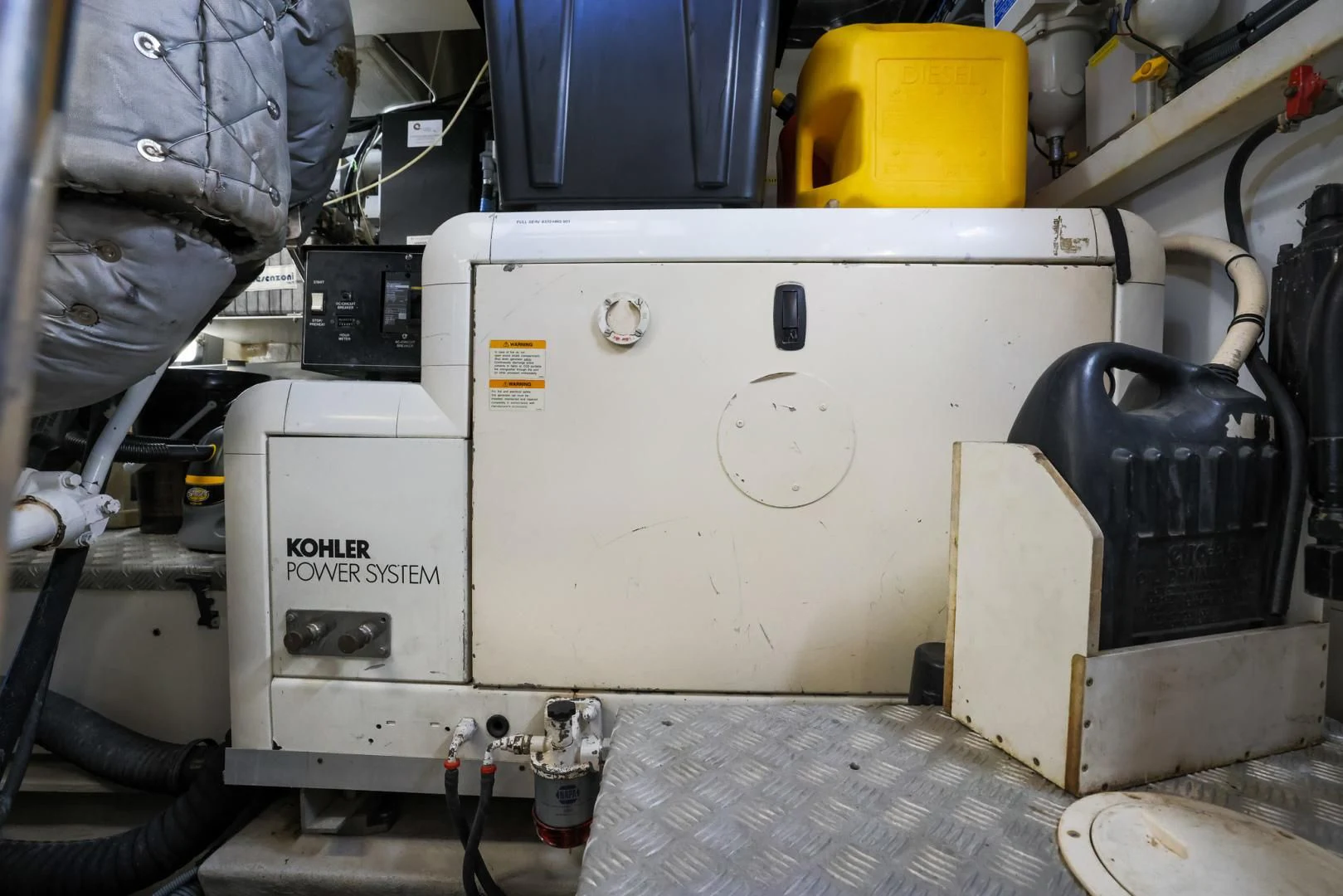 a machine with a piece of metal aboard SIROCCO Yacht for Sale