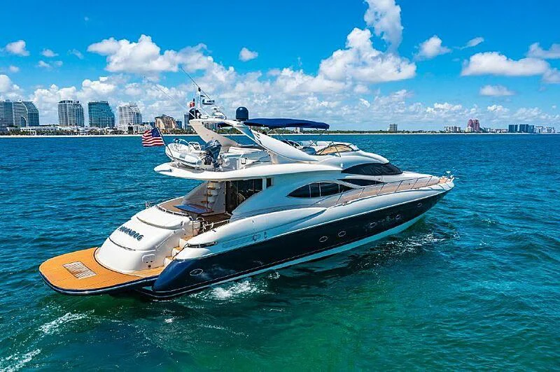 a boat on the water aboard SIROCCO Yacht for Sale