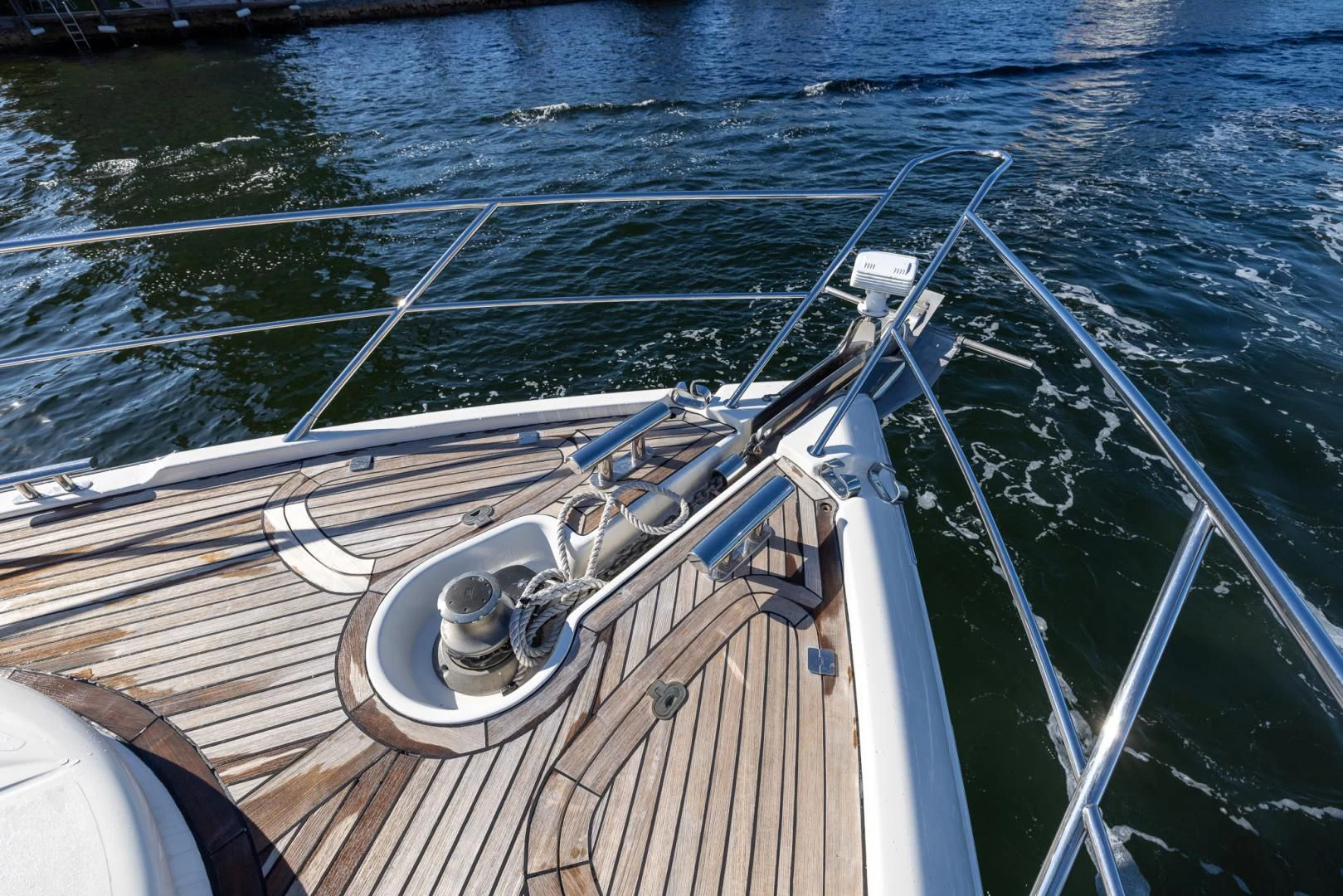 a boat in the water aboard SIROCCO Yacht for Sale