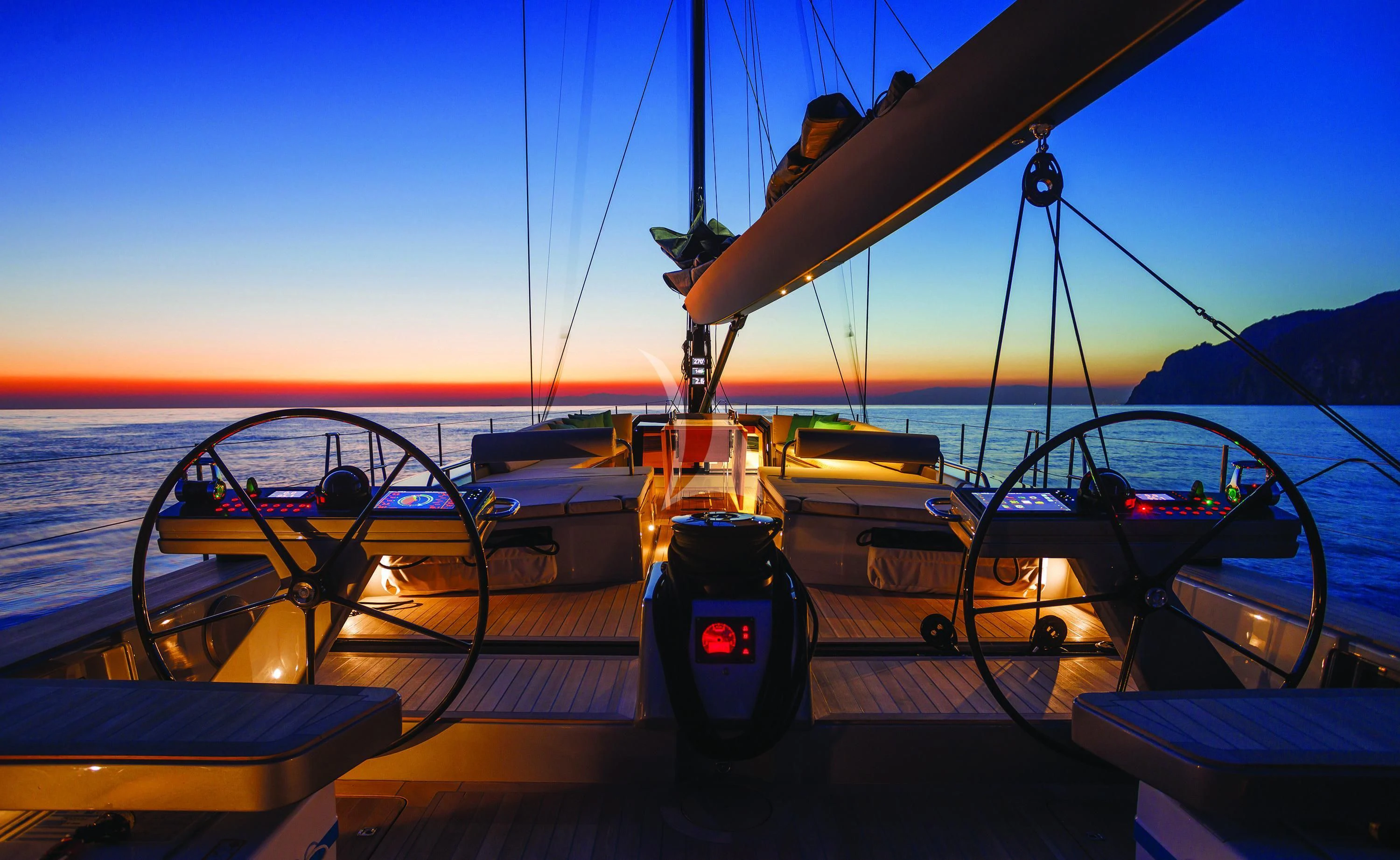 a boat on the water aboard MINDFULNESS Yacht for Charter