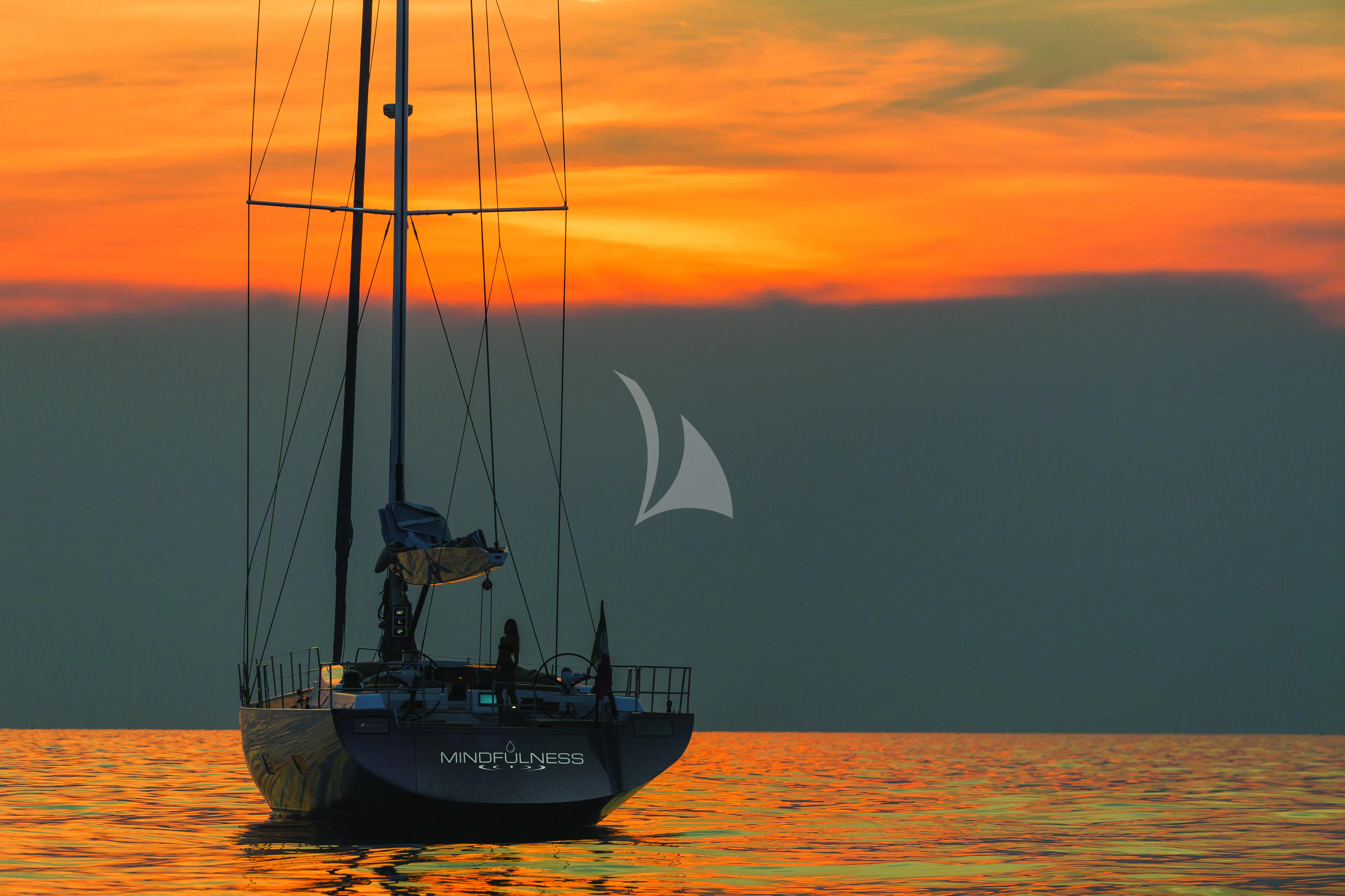 a boat in the water aboard MINDFULNESS Yacht for Charter