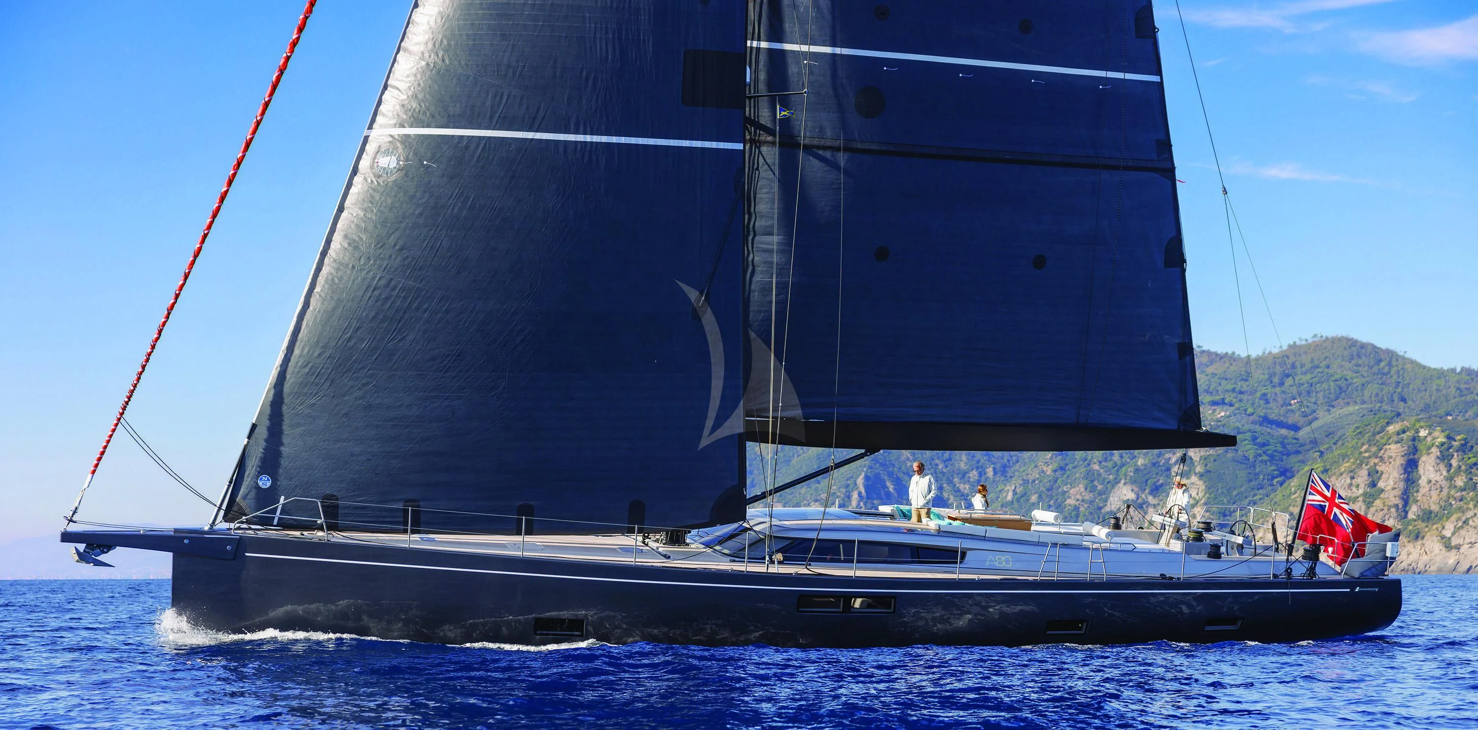 a large boat in the water aboard MINDFULNESS Yacht for Charter