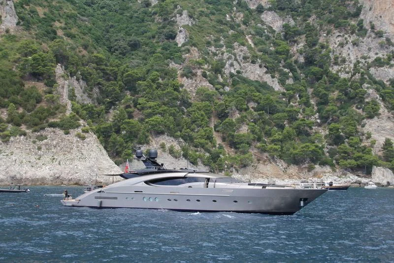 a boat on the water aboard DEFIANT Yacht for Sale