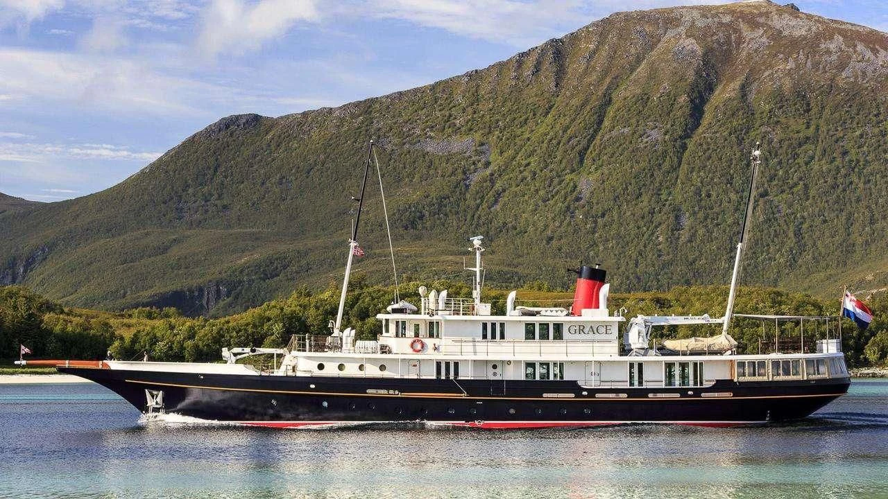 a boat on the water aboard ELSA Yacht for Sale
