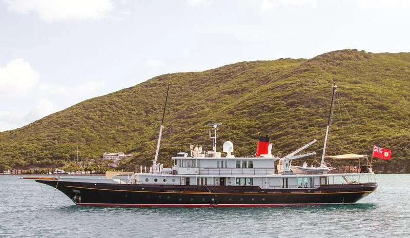 a boat on the water aboard ELSA Yacht for Sale