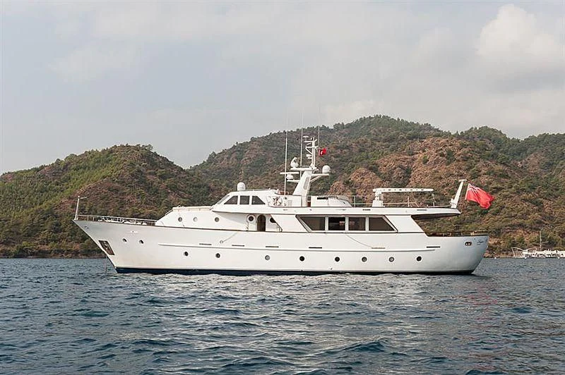 a boat in the water aboard LADYAR B Yacht for Sale