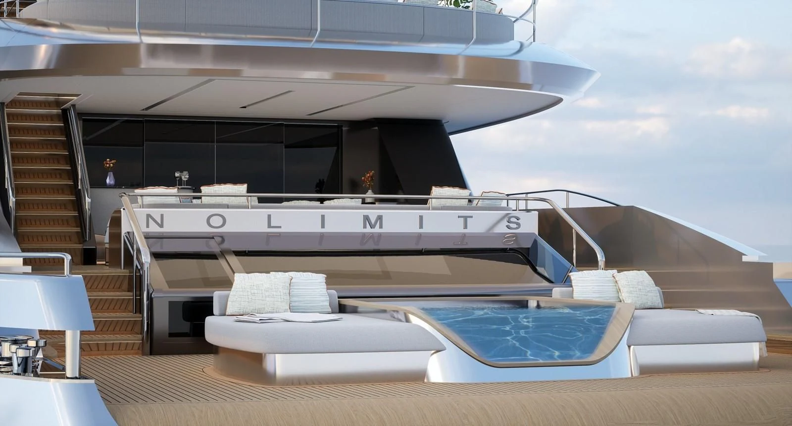 a pool table in a room aboard NL45/01 Yacht for Sale