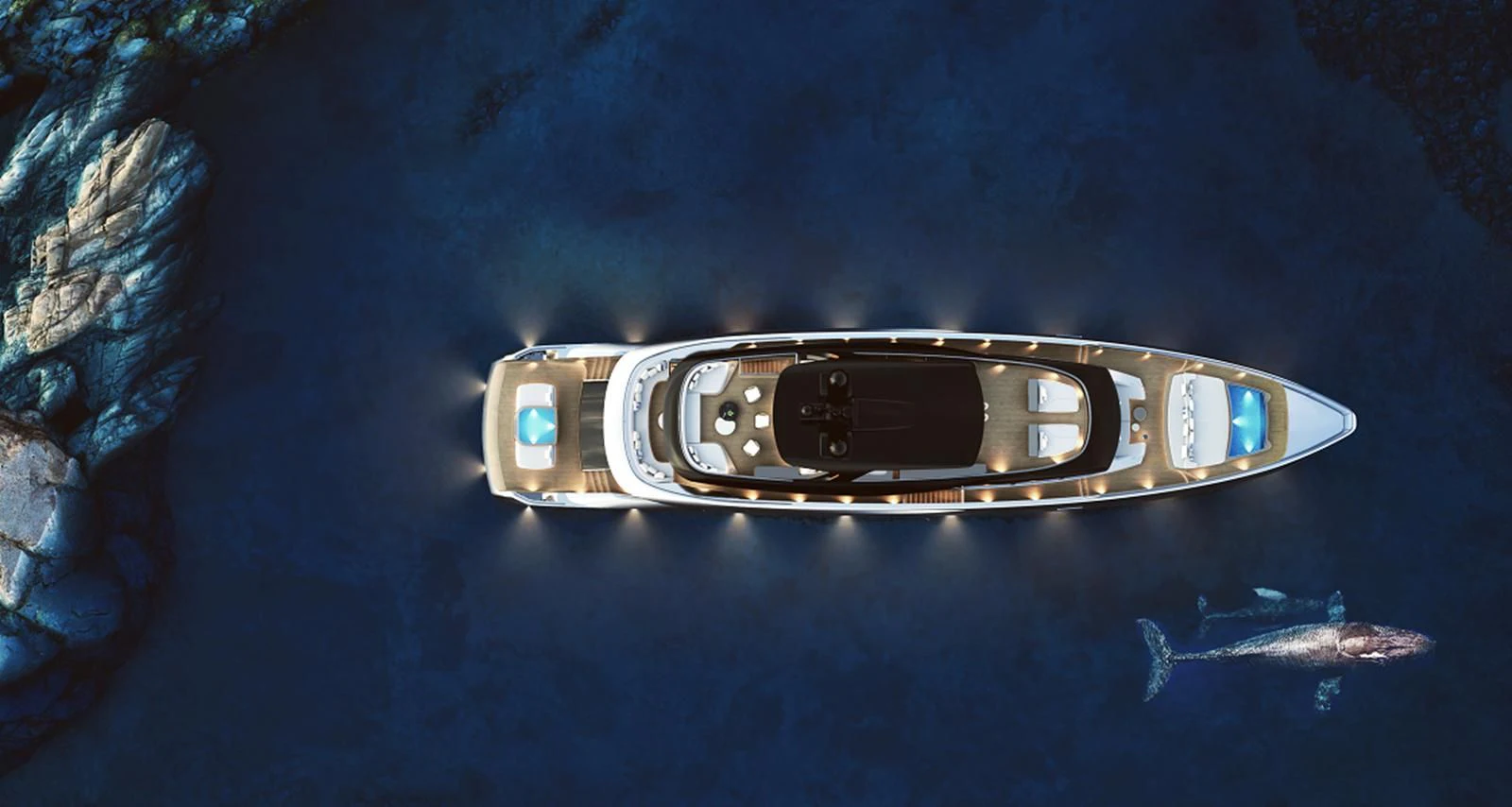 a metal object with a logo on it aboard NL45/01 Yacht for Sale