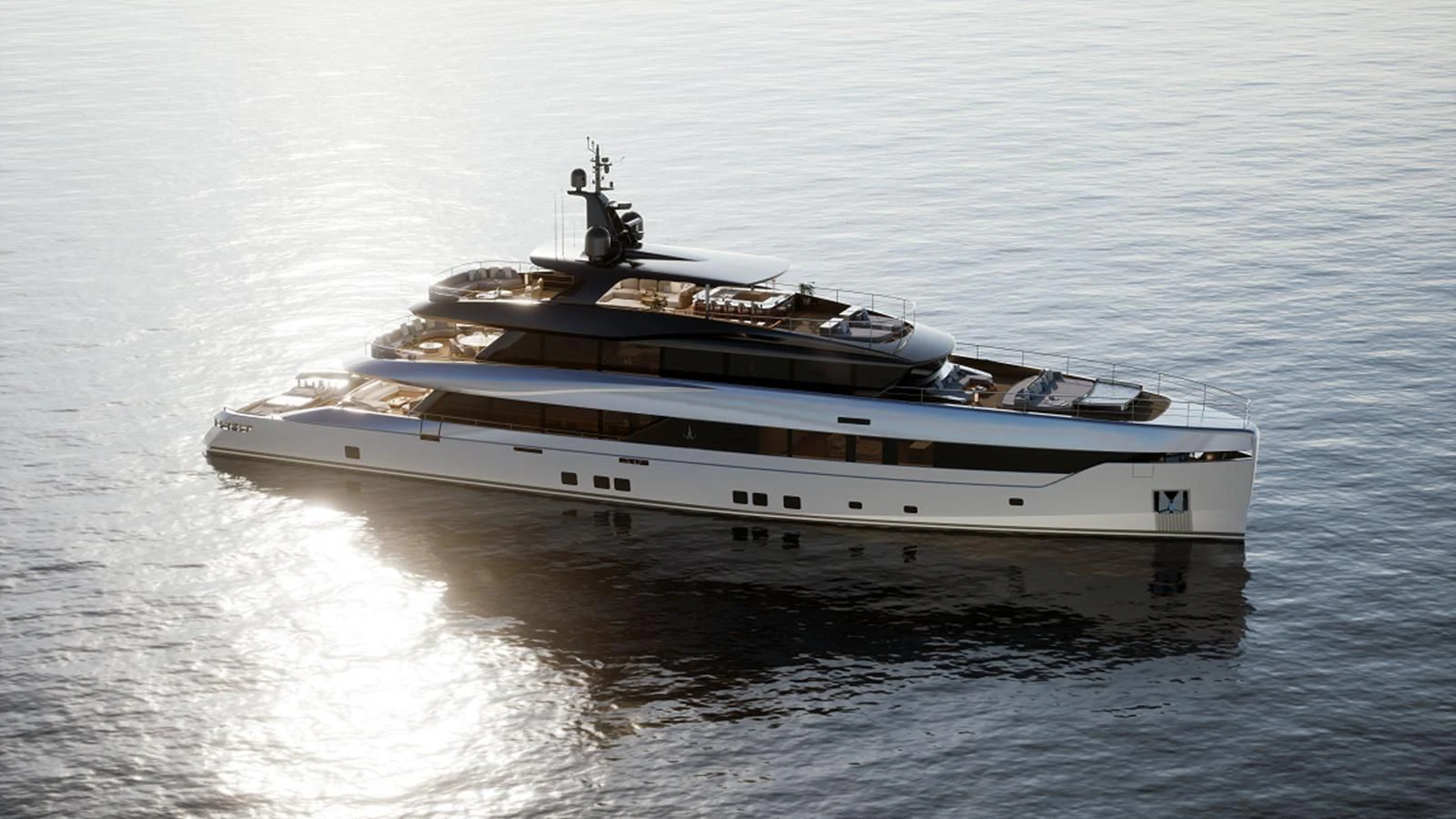 a large ship in the water aboard NL45/01 Yacht for Sale