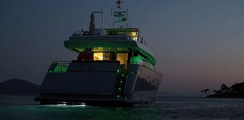 a boat on the water aboard MEGI ONE Yacht for Sale