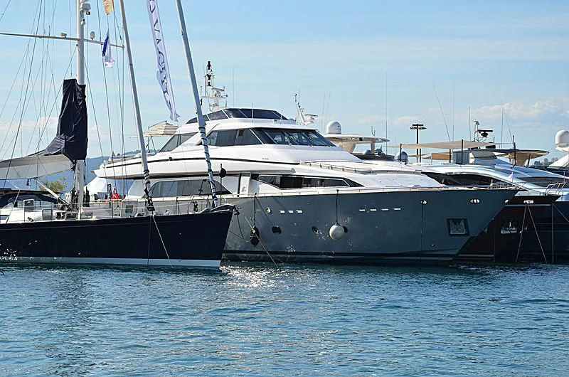 several boats in the water aboard MEGI ONE Yacht for Sale