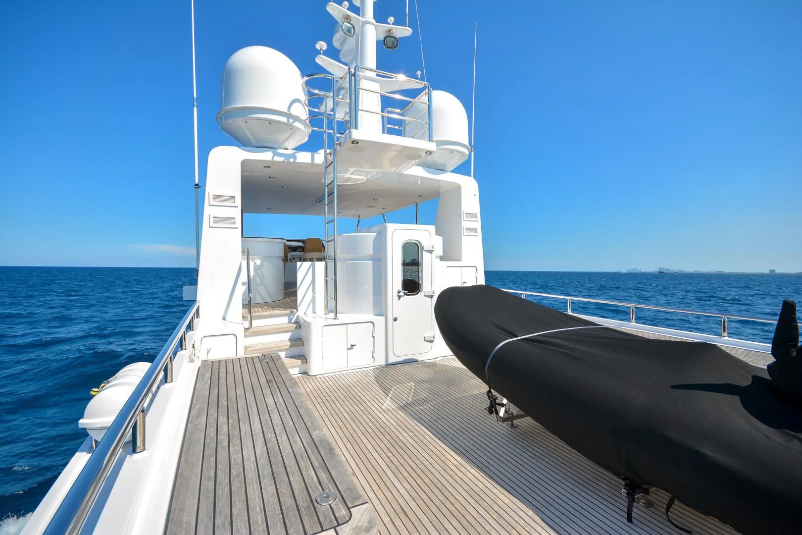 a boat on the water aboard GUSTO Yacht for Sale