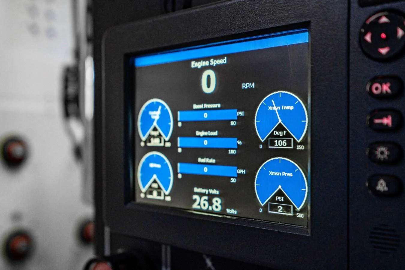 a close-up of a computer aboard MAYA Yacht for Sale