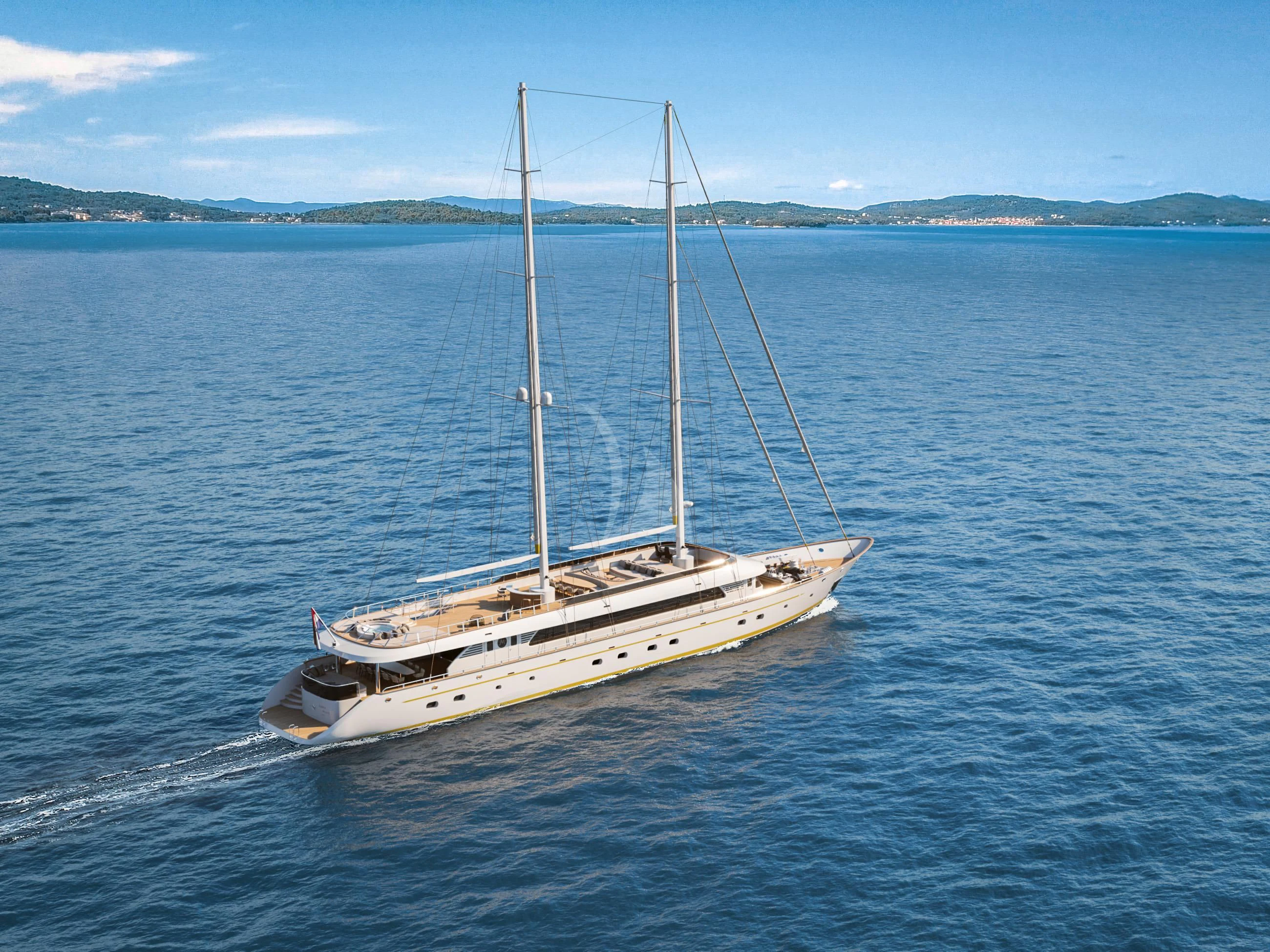 a boat on the water aboard ANIMA MARIS Yacht for Sale
