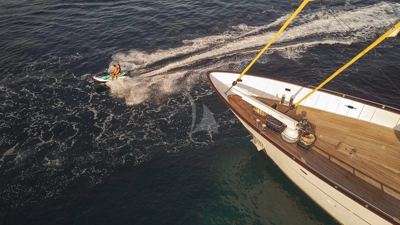 a boat on the water aboard ANIMA MARIS Yacht for Sale