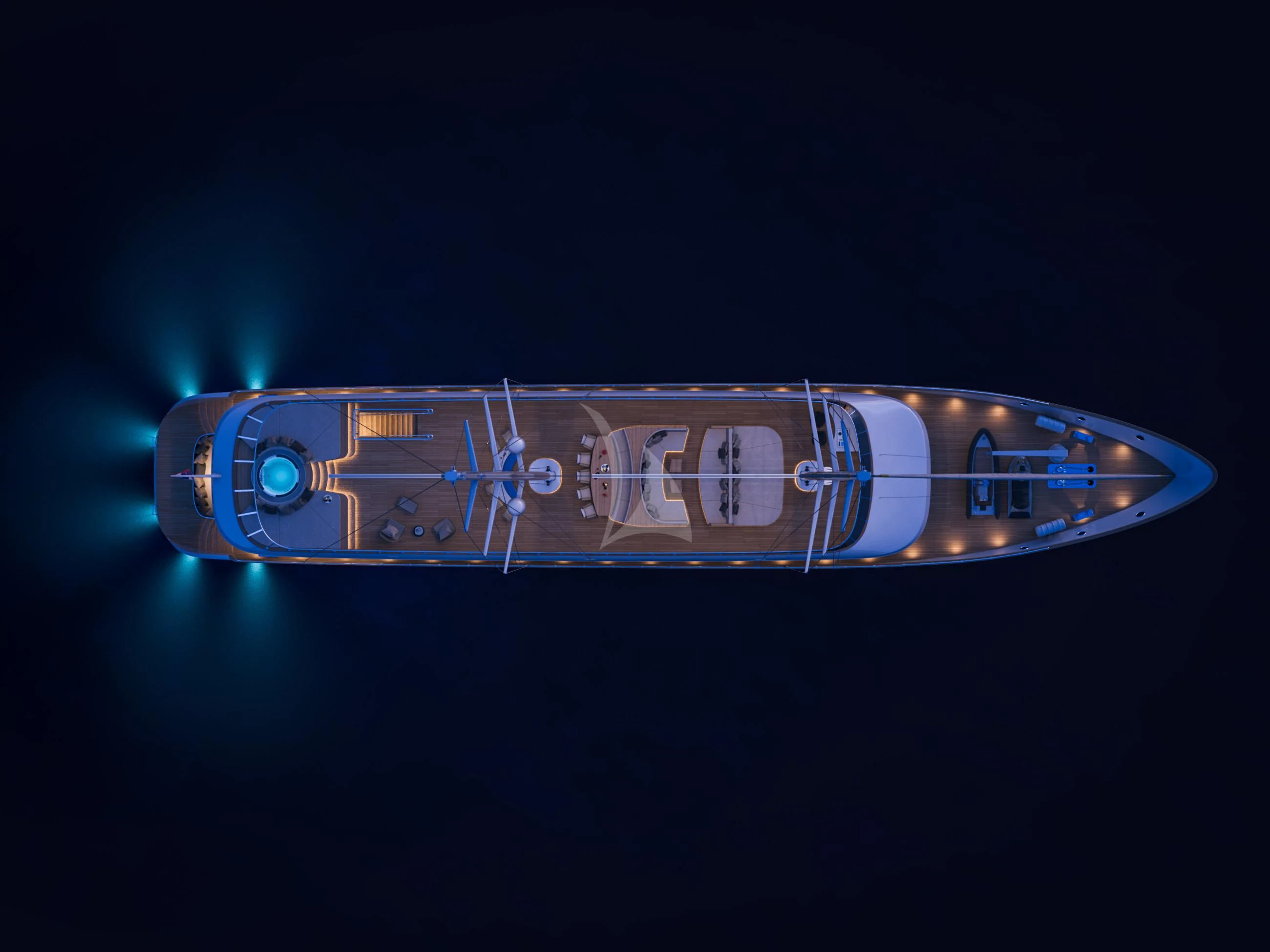 logo aboard ANIMA MARIS Yacht for Sale