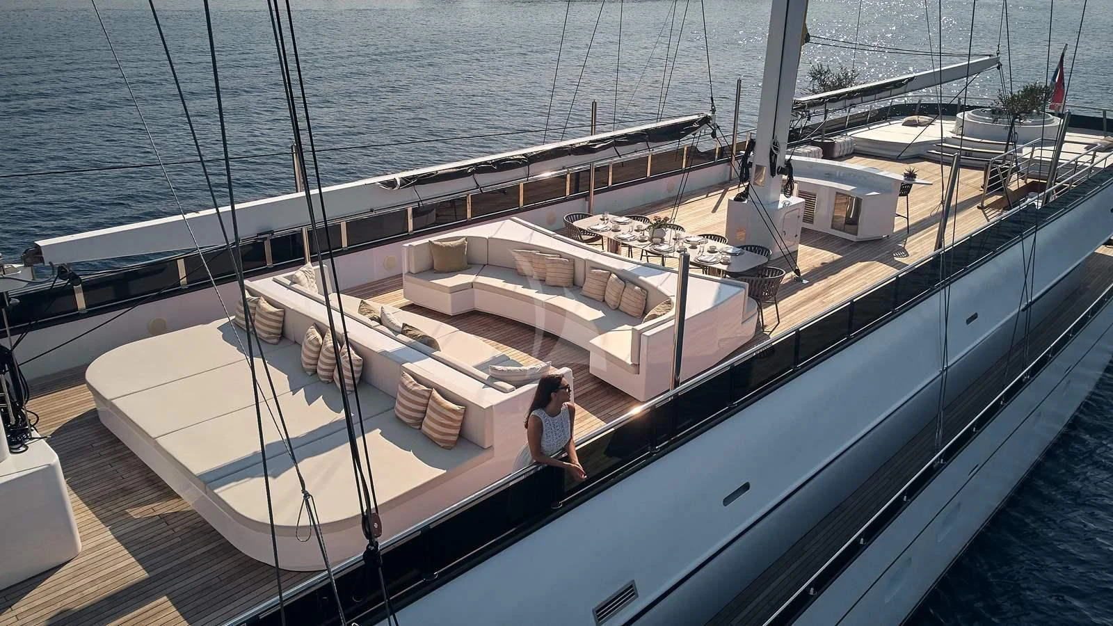 a boat on the water aboard ANIMA MARIS Yacht for Sale