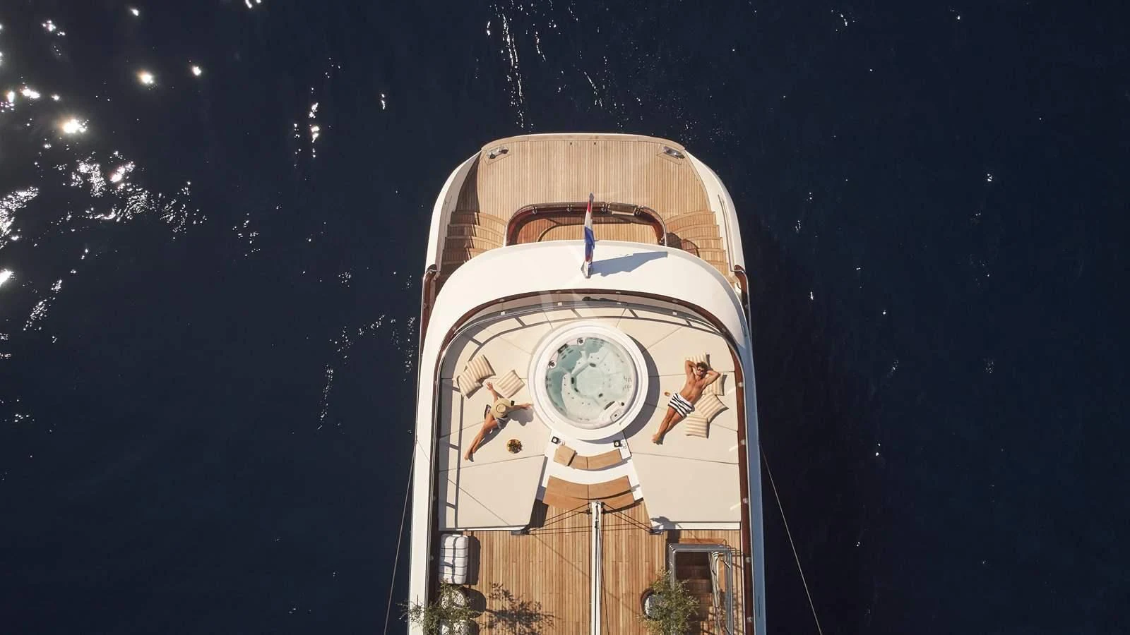 a large clock tower aboard ANIMA MARIS Yacht for Sale