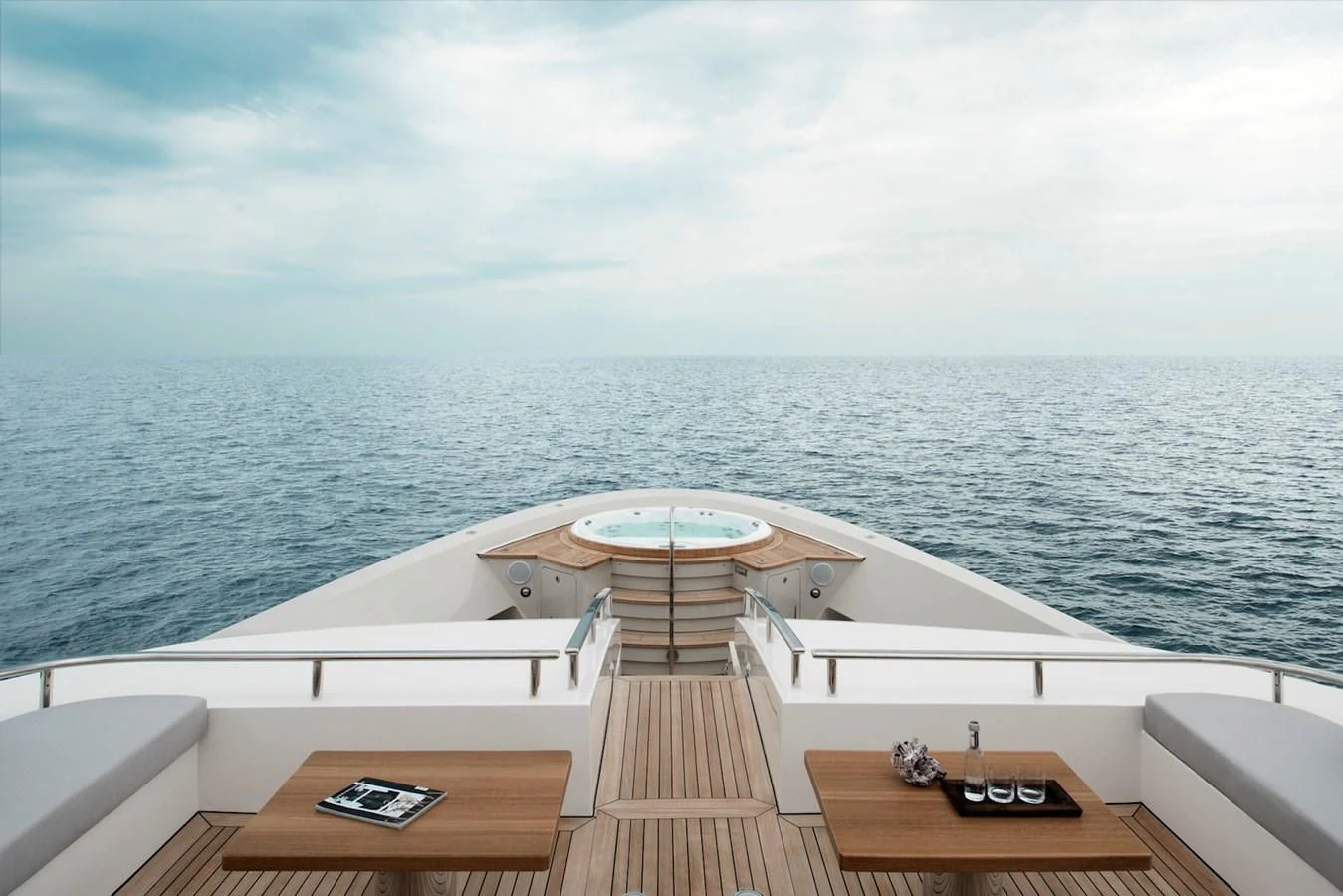 a boat on the water aboard NADHIRA Yacht for Sale