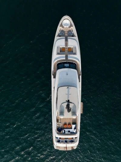 a space shuttle on a green surface aboard NADHIRA Yacht for Sale