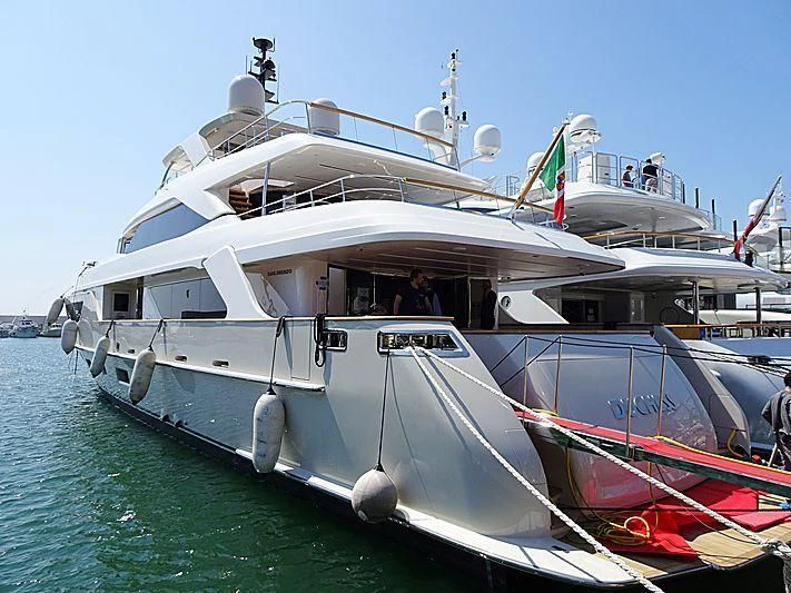 a boat with people on it aboard NADHIRA Yacht for Sale
